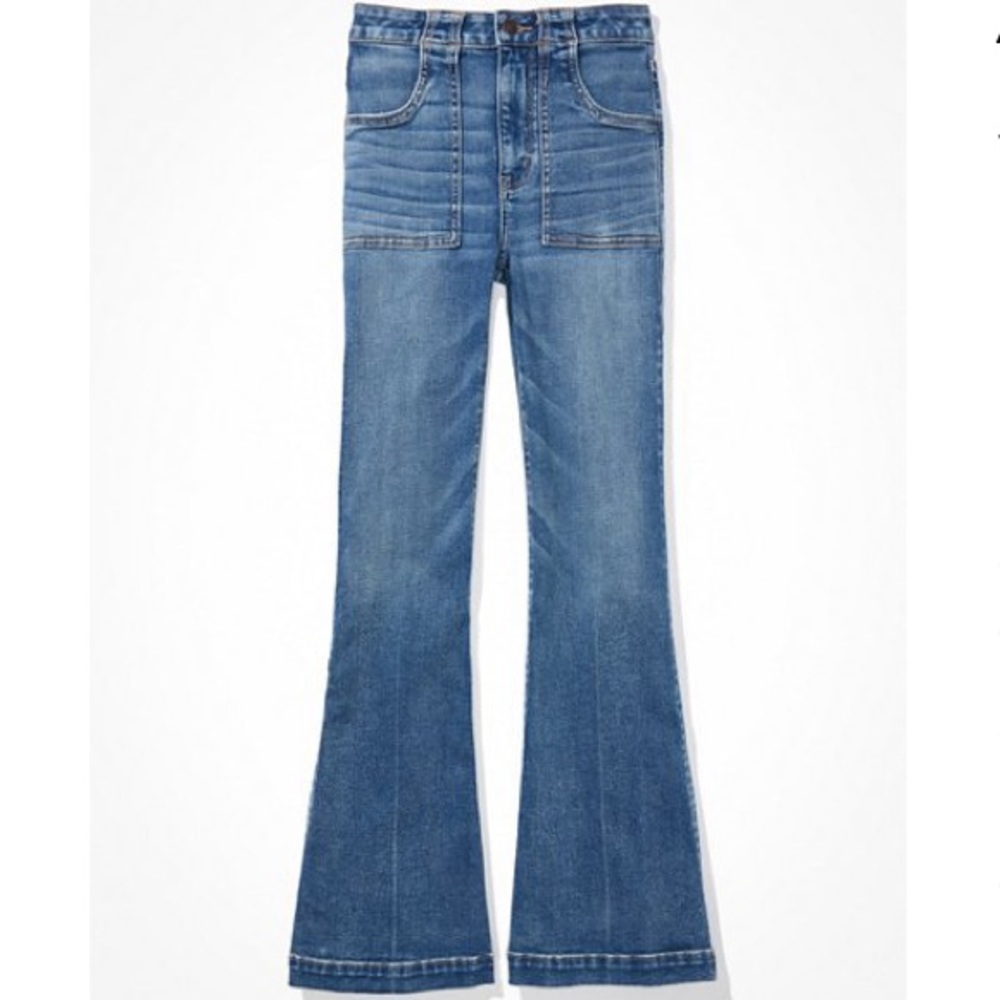 American Eagle Super Hi-Rise Flare 12S